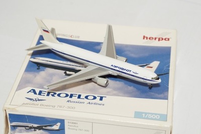 HERPA Aeroflot Boeing 767-300 skala 1:500