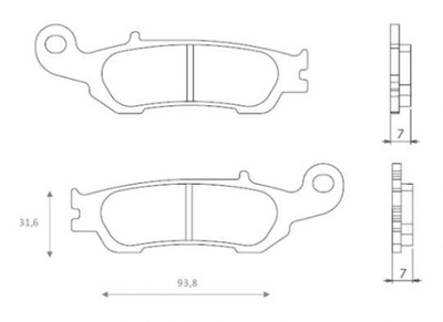 КОЛОДКИ ДИСКОВЫЕ ТОРМОЗНОЕ ПЕРЕД FT6105 YAMAHA YZ250 YZ450 фото