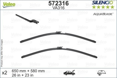 SVIRTIS VALYTUVAI SILENCIO AQUABLADE 650/580MM DB GLE, GLS 11.15-10.19 VAL5 