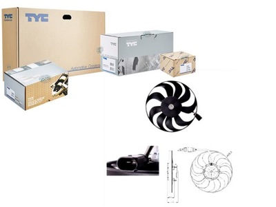 Tyc вентилятор радіатора audi a3 фото №1