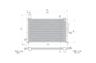 MAGNETI MARELLI КОНДЕНСАТОР CHEVROLET ASTRA 2 VOLUMI CODA SPIOVENTE2.0