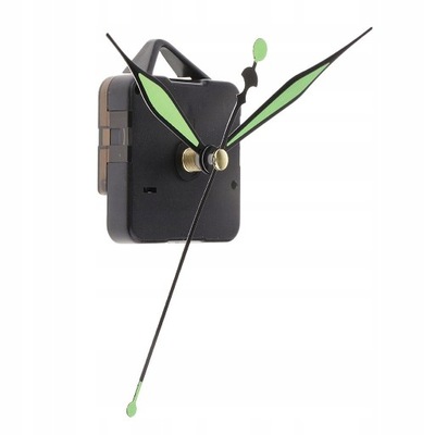 Long Pointers Quartz Wall Clock Green as described