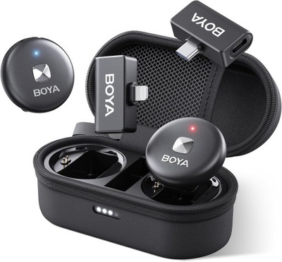 BOYA OMIC Bezprzewodowy mikrofon Lavalier ,2 w 1 dla IOS/ Android