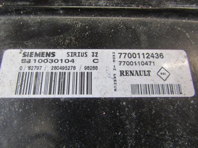 Блок керування , бортовий комп'ютер двигуна renault clio ii фото №1