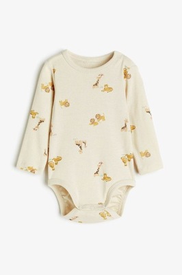 NOWE H&M body ŻYRAFA LEW beżowe 86