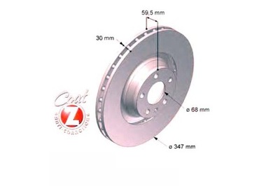 DISKAI STABDŽIŲ 2 ШТ. AUDI A6 04-11 4.2 QUATTRO ZI 