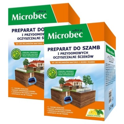BAKTERIE PREPARAT DO SZAMBA MICROBEC 1.2kg x 2szt.