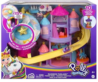 LALKA POLLY POCKET TĘCZOWY PARK ROZRYWKI ZESTAW