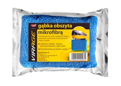 GABKA SAMOCHODOWA OBSZYTA Z MIKROFIBRA
