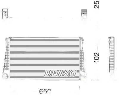 Радиатор воздуха интеркулер dit06003 denso фото №1