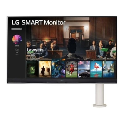 Monitor LG 31,5" Smart 32SQ780S-W Ergo 4K UHD