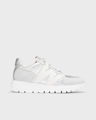 SNEAKERSY WONDERS A-2464 PLATA BLANCO R. 37