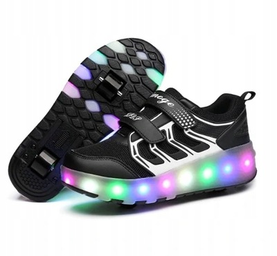 BUTOROLKI LED buty z rolkami ładowanie 40 (I054)