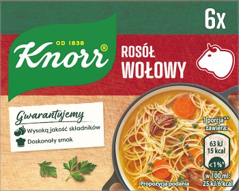 Knorr Kostka Rosołowa/Bulionowa Wołowy 60 g