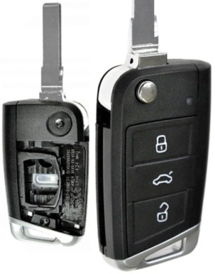 Volkswagen golf mk7 ключ pilot корпус hu66 фото №1