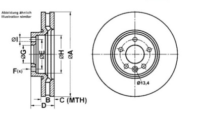 Ate гальмівні диски гальмівні 2szt. vw multivan v multivan фото №1