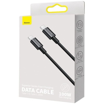 BASEUS SUPERIOR KABEL PRZEWÓD USB TYP C - USB TYP C SZYBKIE ŁADOWANIE QUICK