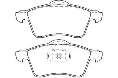 ZAPATAS DE FRENADO PARTE DELANTERA VW TRANSPORTER IV 1990-2003  