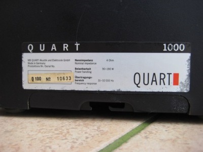 MB Quart 1000 Q 100 90/190Wat 4Ohm kolumny / głośniki