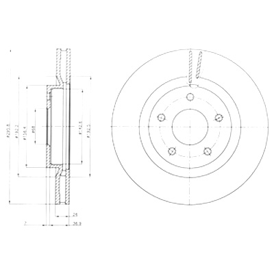 DRIVE+ DISCOS DE FRENADO 2 PIEZAS PARTE DELANTERA NISSAN QASHQAI 2 0D 07-13  