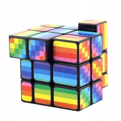 3x3x3 Rainbow Mirror Cube Mod, Speed Twisty