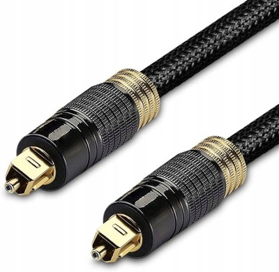 Optyczny Przewód Toslink BLUE RAY 6mm Kabel 3m