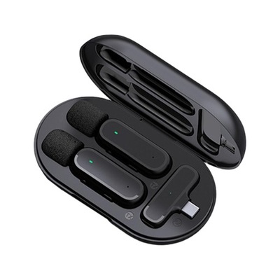 Profesjonalny bezprzewodowy mikrofon lapel DSP Plug and Play Clip On Mic 2 mikrofony