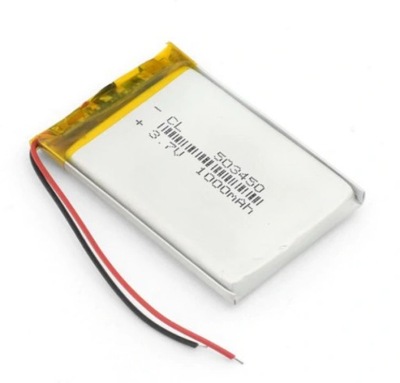 Bateria akumulator Li-pol 1000mAh 3,7V