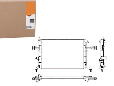 РАДІАТОР ВОДИ OPEL ZAFIRA 1.8 16V (F75_)