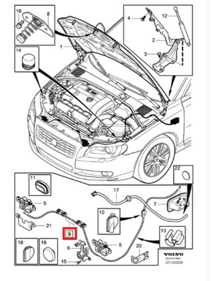 CABLE DE CAPO VOLVO XC70 II 2008-2016R  