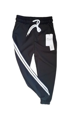 PESAIL cienkie spodnie dresowe*czarne *146 cm