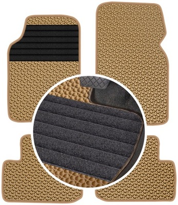 ROVER 200 3 HATCHBACK 1995-2000 ALFOMBRILLAS GOMA PARA COCHE EVA COLOR BEIGE  