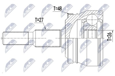 MUÑÓN EXTERIOR CHRYSLER 300C RWD/AWD 05-10, DODGE CHARGER RWD/AWD 05-10  