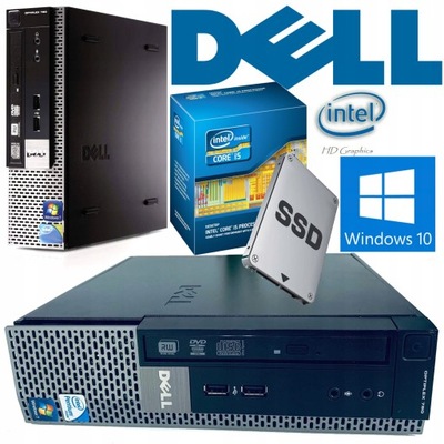 PC Dell 790 USFF Core i5-2400s 8/240GB SSD 2xDP DVD-RW COM W10