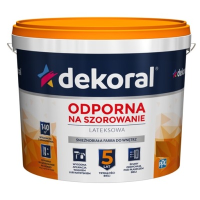 Dekoral biała odporna na szorowanie 1l