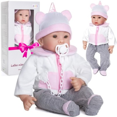 DORIS LALKA BOBAS MÓWI PL NEWBORN + SMOCZEK 63a