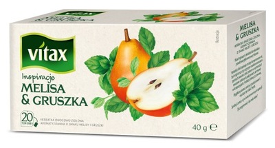 Herbata Vitax Melisa Gruszka 20tb