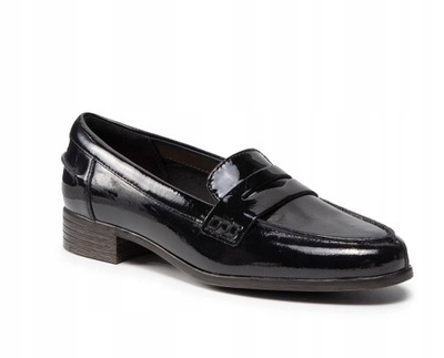 CLARKS Półbuty Hamble Loafer 261475364 Czarny r.38