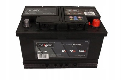 Акумулятор maxgear 72ah 680a l- фото №1