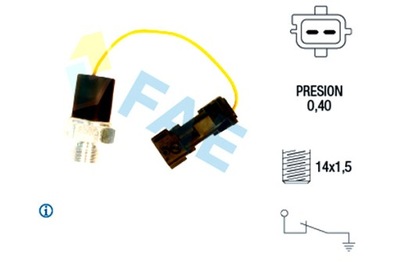 FAE SENSOR DE PRESIÓN ACEITES SAAB 9-3 9-5 2.0 2.3 2.3ALK 09.97-12.09  