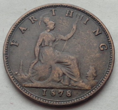 WIELKA BRYTANIA - FARTHING - 1878 - Victoria