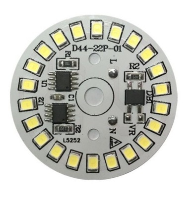 Moduł LED okrągły 15W 230V 22 LED biały ciepły