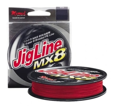 PLECIONKA MOMOI JIGLINE MX8 0.14MM 150M RED JAPAN