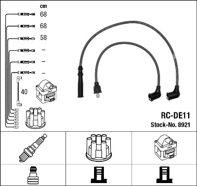 CABLES ZAP. 8921 NGK  