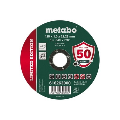Tarcza tnąca Metabo 125x1,0mm