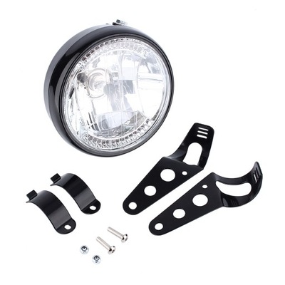 FARO PARA MOTOCICLETA DIODO LUMINOSO LED REDONDO Z SOPORTES  