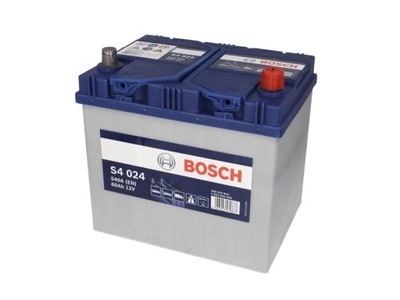 АККУМУЛЯТОР BOSCH S4 024 (60AH/540A, ПРАВАЯ +, B00)