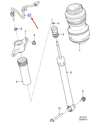 Jaguar i-pace x590 rear правый link harness t4k7191 original фото №1