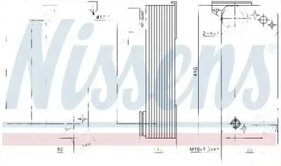 Радиатор масла 90768 nissens фото №1