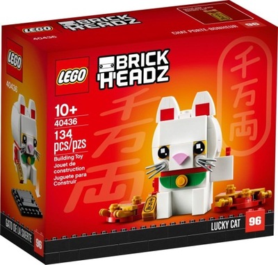 LEGO 40436 BrickHeadz - Japoński kot szczęścia Klocki Kotek Na Prezent NOWE